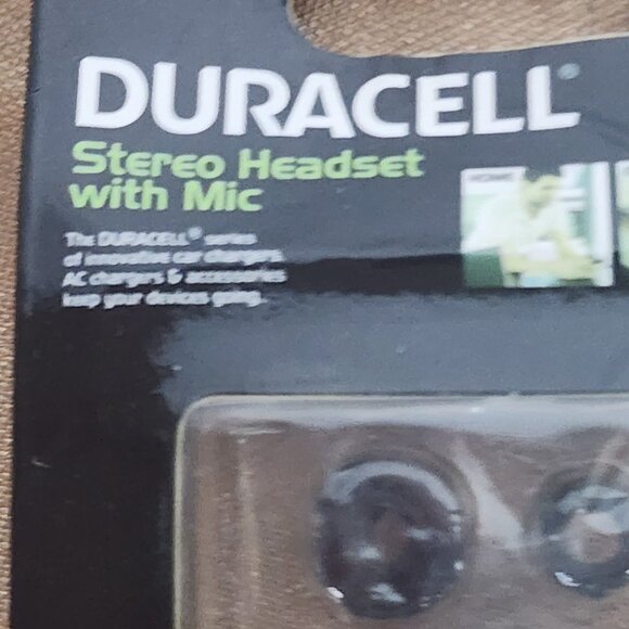 Duracell Passive Noise Reduction Black Stereo Headset with Hands Free Mic - Picture 8 of 16